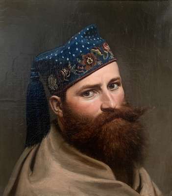 Uomo con cappello da fumo * - 